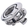 Amarine Made 2" Flush Pull Slam Latch Stainless Steel Round