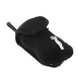 MUXSAM 1 Piece Golf Ball Bag 9cm x 5cm Neoprene for Golf Training Exercise and Practice-Black
