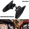 Unbranded Motorcycle Black Saddle Shield Heat Deflectors Fit For Indian