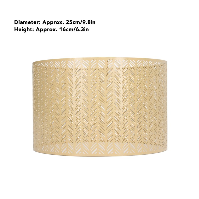 Drum Lamp Shade E27 E14 Clip Fir Leaf Shape Hollow