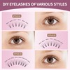 Individual Lashes 100 Clusters Eyelashes Extensions C Curl Natural Fairy