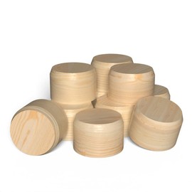 Heimatspäne Cross Wood Plates Spruce [Pack of 150 - Diameter 10 mm] - Cone Plates Made of Natural Spruce Wood Untreated Cross Wood Dowels for Repairing Branch Holes