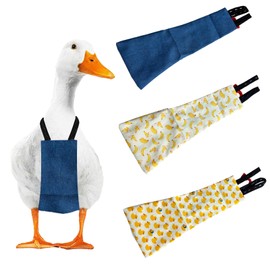 UKJENT Chicken Diapers for Hens - 3 Pack Duck Diapers for Pet Ducks, Adjustable Pet Diaper for Hen Rooster, Reusable & Washable Poultry Nappies(M)