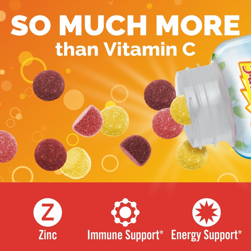 Emergen-C 750mg Vitamin C Gummies for Adults, Immune Support Gummies,