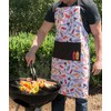 DII 100% Cotton, Summer BBQ Kitchen Bib Apron with Pocket,