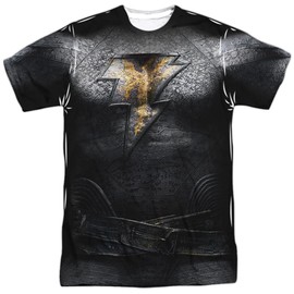 Popfunk Black Adam Outfit 100% Polyester Adult Costume T Shirt for Men & Women, 4X-Large