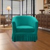 GOSTADY 2 Piece Club Chair Slipcover Stretch Barrel Armchair Chair