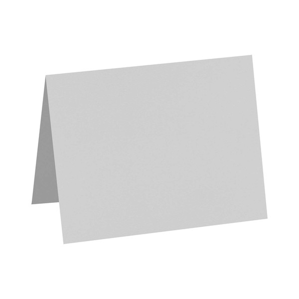 LUXPaper A2 Folded Cards | 4 1/4" x 5 1/2" | Gray | 92lb. Cover | 100% Cotton | 50 Qty