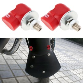 VGOL 4Pcs Number Plate Screws Skull License Frame Fixings Plate Bolts M6 Universal License Plate Fasteners Screws for Car and Motorcycle Red