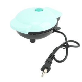 Mini Electric Round Griddle 350W 3 In 1   ABS Mini Breakfast Griddle for Breakfast Afternoon Tea Blue