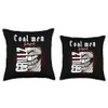 For man with grillz teeth with Grills teeth Throw Pillow