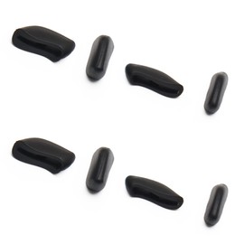 PapaViva Replacement Nose Pads Pieces for Oakley Flak Jacket XLJ/Flak 2.0 XL/Half Jacket 2.0 XL/Fast Jacket XL - Black + Black