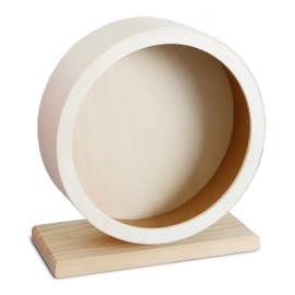 Dehner Small Animal Accessories Motion Wheel, Diameter 20 cm, Wood, Natural