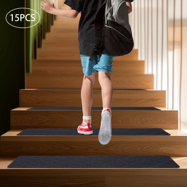 SENDERPICK Non Slip Carpet Stair Treads 15PCs 30 X 8