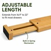 Dzueo 6 Pack Wood Drawer Dividers - Expandable Wooden Drawer