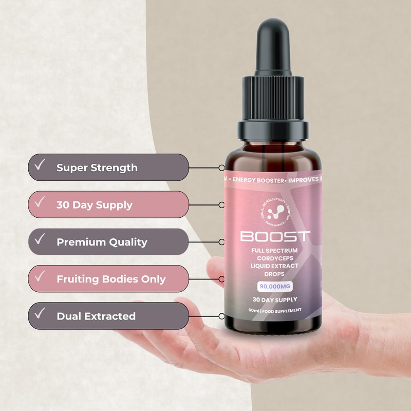 Cell Evolution Cordyceps Full Spectrum Liquid Mushroom Drops Supplement, Super