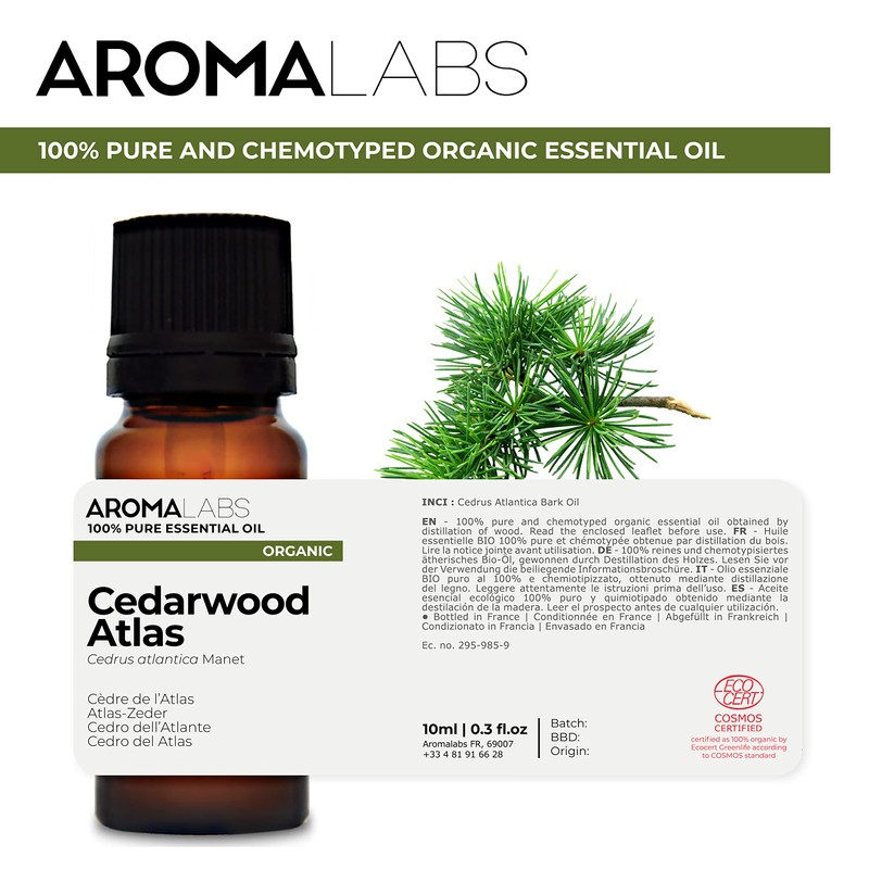 BIO - Cedarwood Atlas Essential Oil - 10mL - 100%
