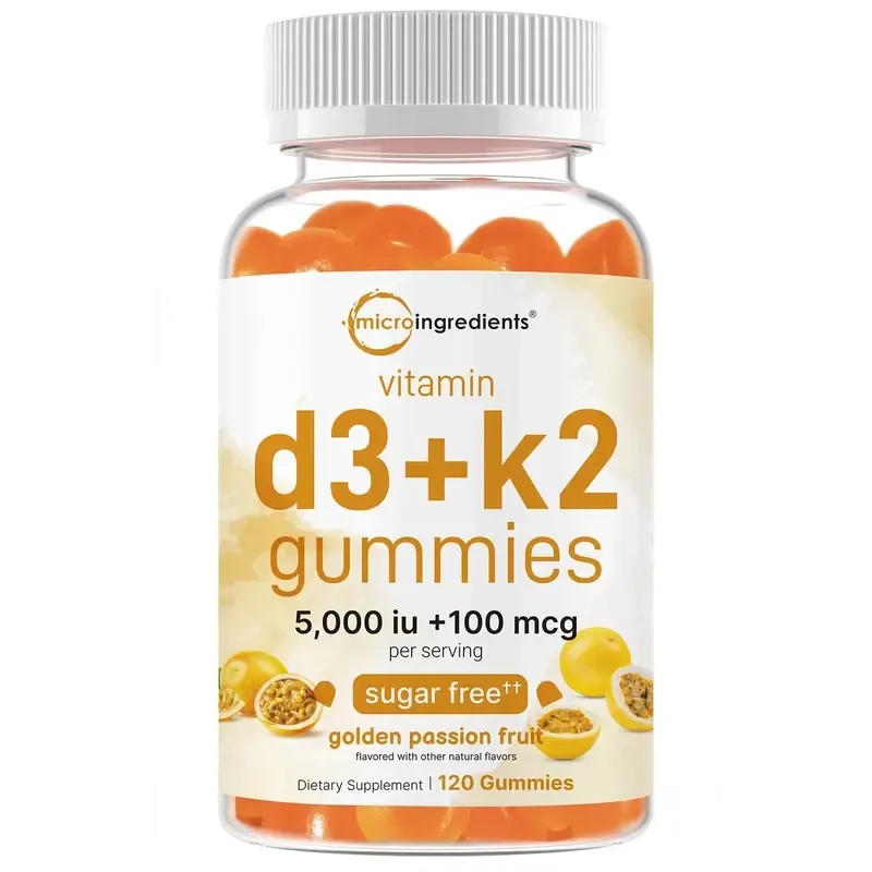 Micro Ingredients Vitamin D3 + K2 Gummies – 5,000 IU