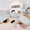 Makeup Bag Set, Quilted Makeup Bag, Large Floral Cosmetic Bag