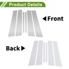 HOPESPANNER Door Pillar Window Trim for Chevy Equinox 2018-2023 Silver