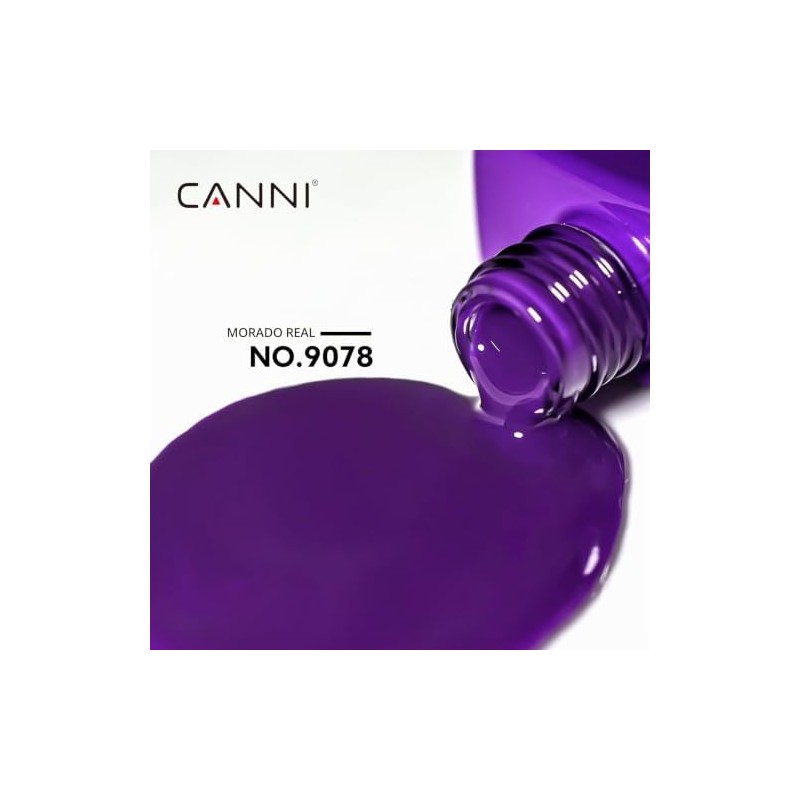 CANNI - Esmalte de uñas en gel morado oscuro, 1