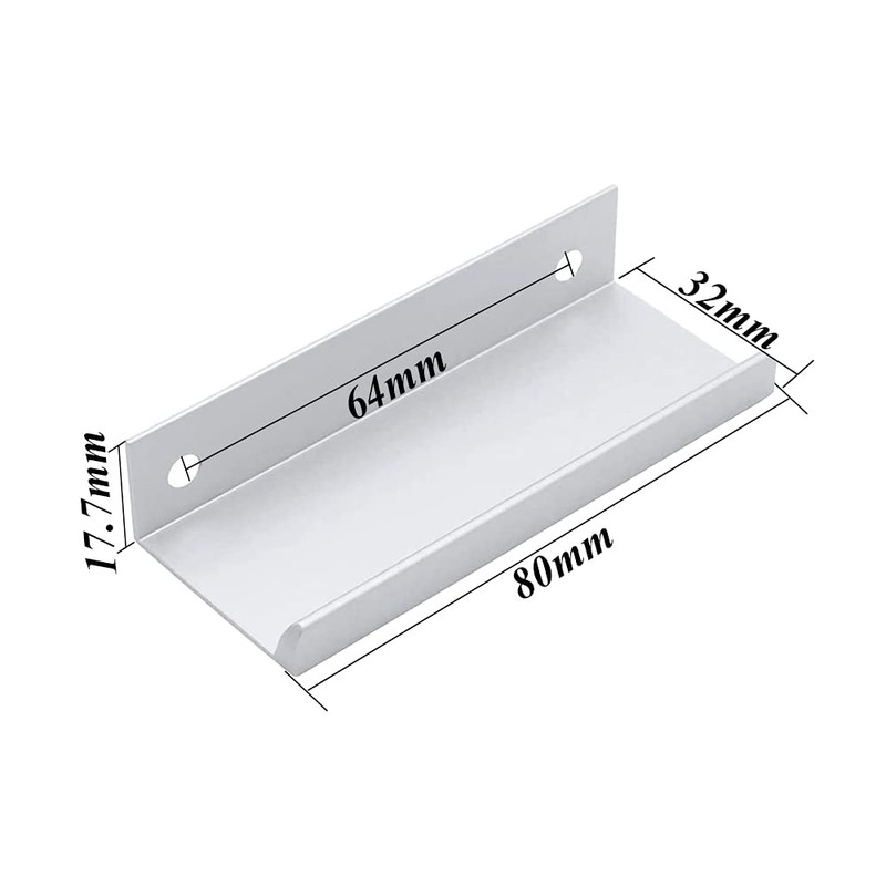 Pamtns Cabinet Handles, Concealed Pack of 12, Hidden Cabinet Handles,