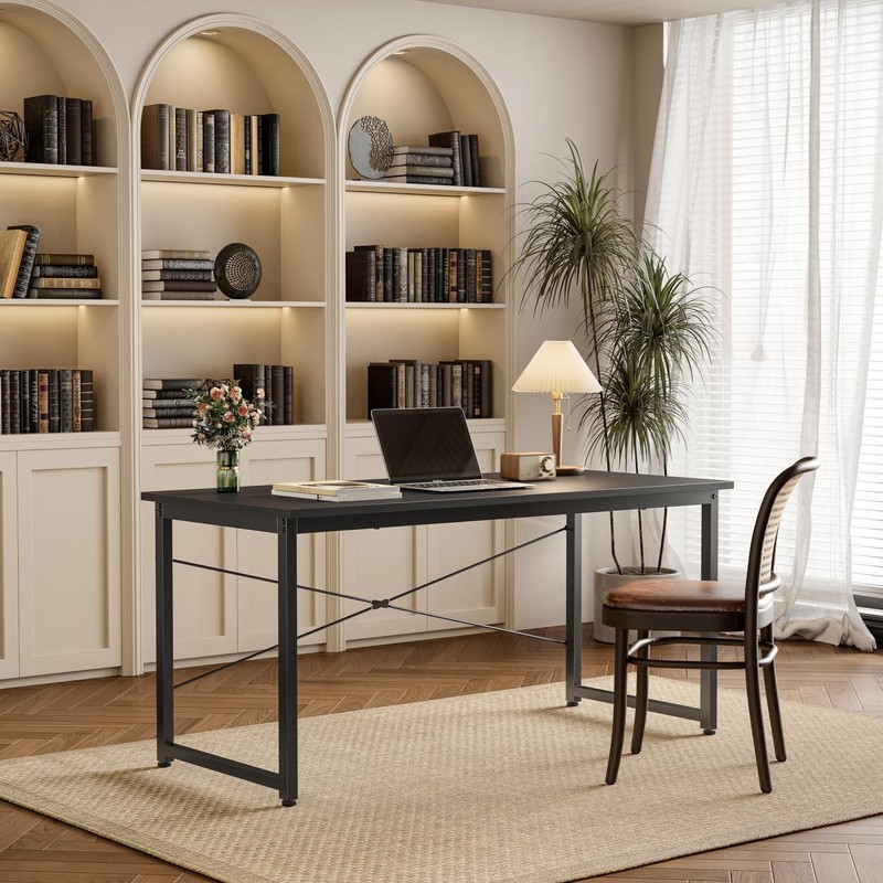 CubiCubi Computer Desk 47" Study Writing Table for Home Office,