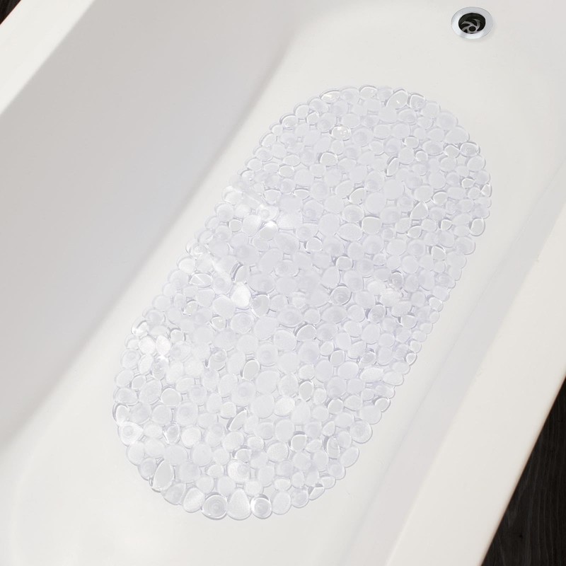 OHS Non Slip Bath Mat, Long Shower Bathmat with Suction