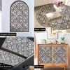 DKTIE Boho Stained Glass Look Window Privacy Film with Installation