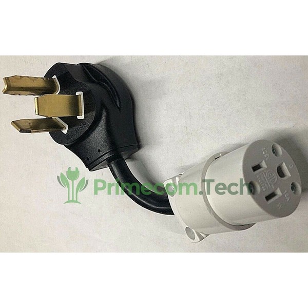 Electric Dryer to Gas Dryer plug 220V to 110V NEMA 10-30 to 5-15 outlet int.Fuse
