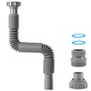 1 1/2" Flexible Drain Hose, Extendable Flexible Sink Drain Hose