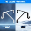 Pisman Adjustable Shelf Brackets,Closet Rod Holders Heavy Duty for Closet