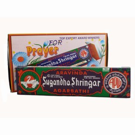 Aravinda Sugandha Shringar Agarbathi Incense 15g 12 Packets