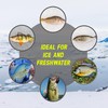 Reaction Tackle Wolfram-Eisvorrichtung, 6 mm, blau, leuchtend, 6er-Pack mit langem