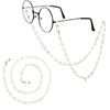 Pluzmecalm 1Pcs Gold Eyeglass Chains Crystal Glasses Elegant Chain Beaded