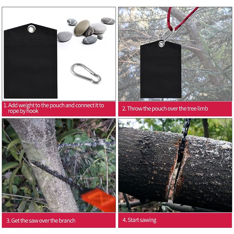 53 Inch Rope Saw, High Reach Tree Limb Hand Rope
