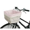 MARUTO (マルト) Inner Type Front Basket Cover Check Pink D-7F