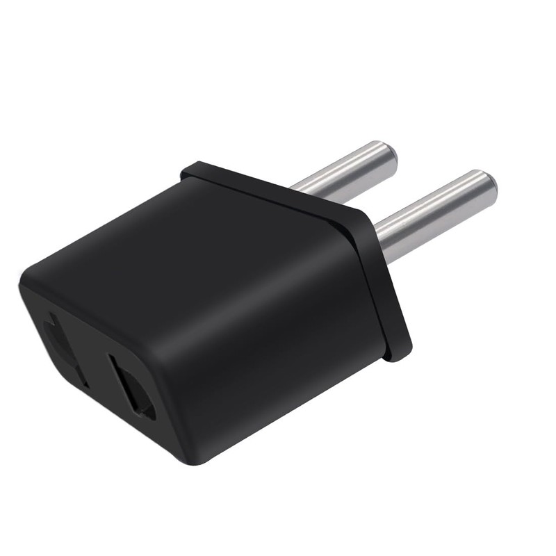 JORINDO (Black-5pcs) Europe Germany Travel Plug Adapter,European Plug to 2