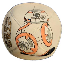 Hand-painted Kippah (Yarmulke) with the Round Robot from the Space Wars Saga