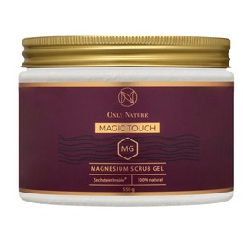 Natural Magnesium Body Scrub Gel with Sea Salt, Exfoliating + Hydration + Anti-Cellulite Massage, Zechstein Inside, 550 g