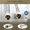 Bathroom Sink Faucet, Black and Gold Color, Waterfall Style, SUS304
