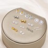 Nkwuire 12 Styles 600 Pcs Earring Backs for Studs, Clear