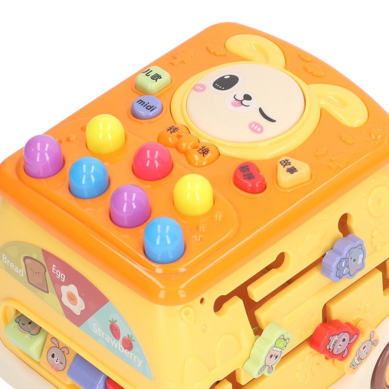 Bus Beat A Mole Toy Educational Sound Light Interactive Musical