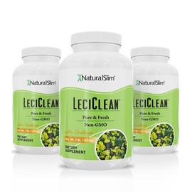 LeciClean | Granulated Lecithin Enriched with Vital Choline for Wellness Healthcare Protein Fitness Dietary Edible Supplement Vitamin Powder - Cantidad: 3 botellas
