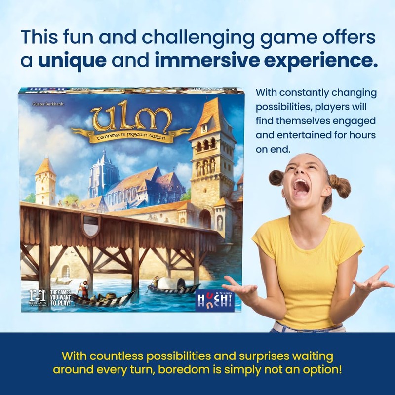 R&R Games ULM, Family Board Game, Strategy Game for Teens