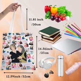 BWWKTOP Grace Fans Tote Bag Frankie Fans Gift Sol & Robert Shoulder Bag Grace Comedy Merchandise, Alcohol Has, One Size