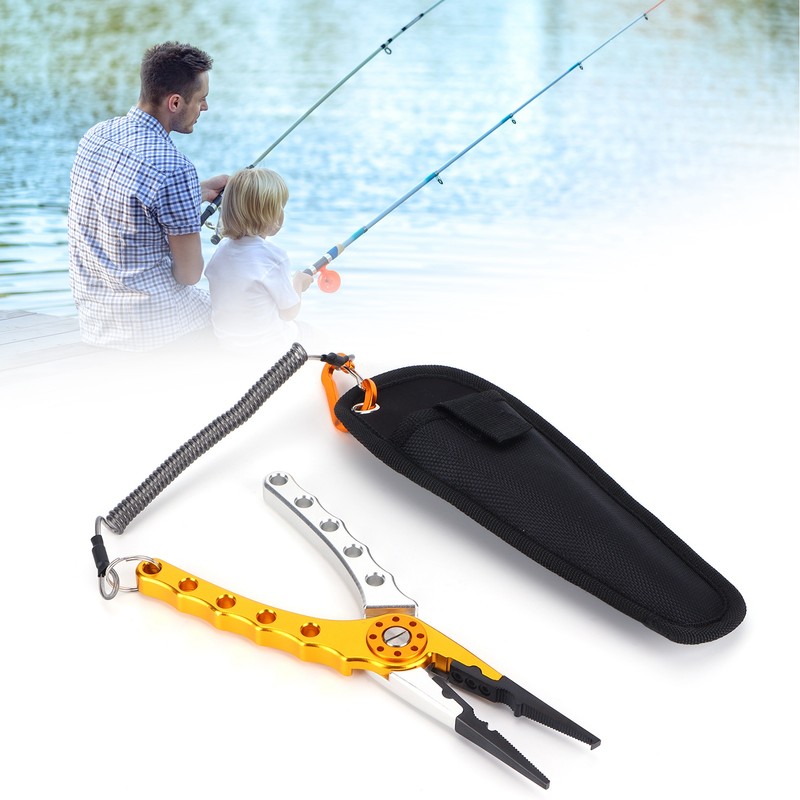 Fishing Lure Pliers Tongs Multifunction Aluminum Alloy Hook Remover Tool