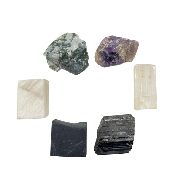 GEMSCITE Healing Crystals and Stones for House Protection Manifestation, Set