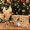 50 Sheets Christmas Tissue Paper, 50 * 35cmBrown Black Tissue