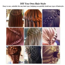 전자 빠른 트위스트 머리 땋기 도구 자동 Braider 기계 끈 메이커 DIY 매직 헤어 스타일링 Automatic Hair Braider Machine Twist Fast Magic Hair Styling Tool DIY Cord Maker